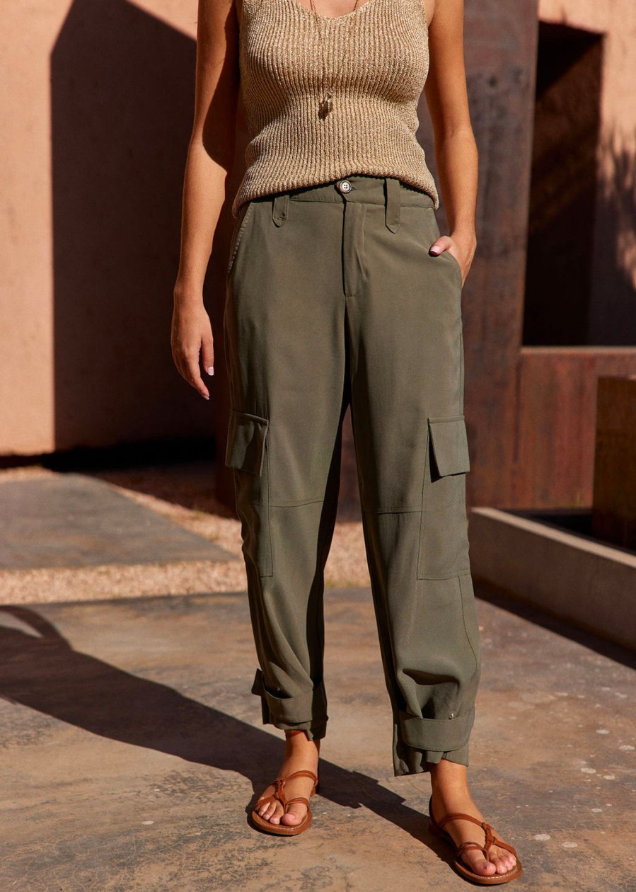 Lauren Vidal Pantalon Cargo Paco Cactus Pantalons