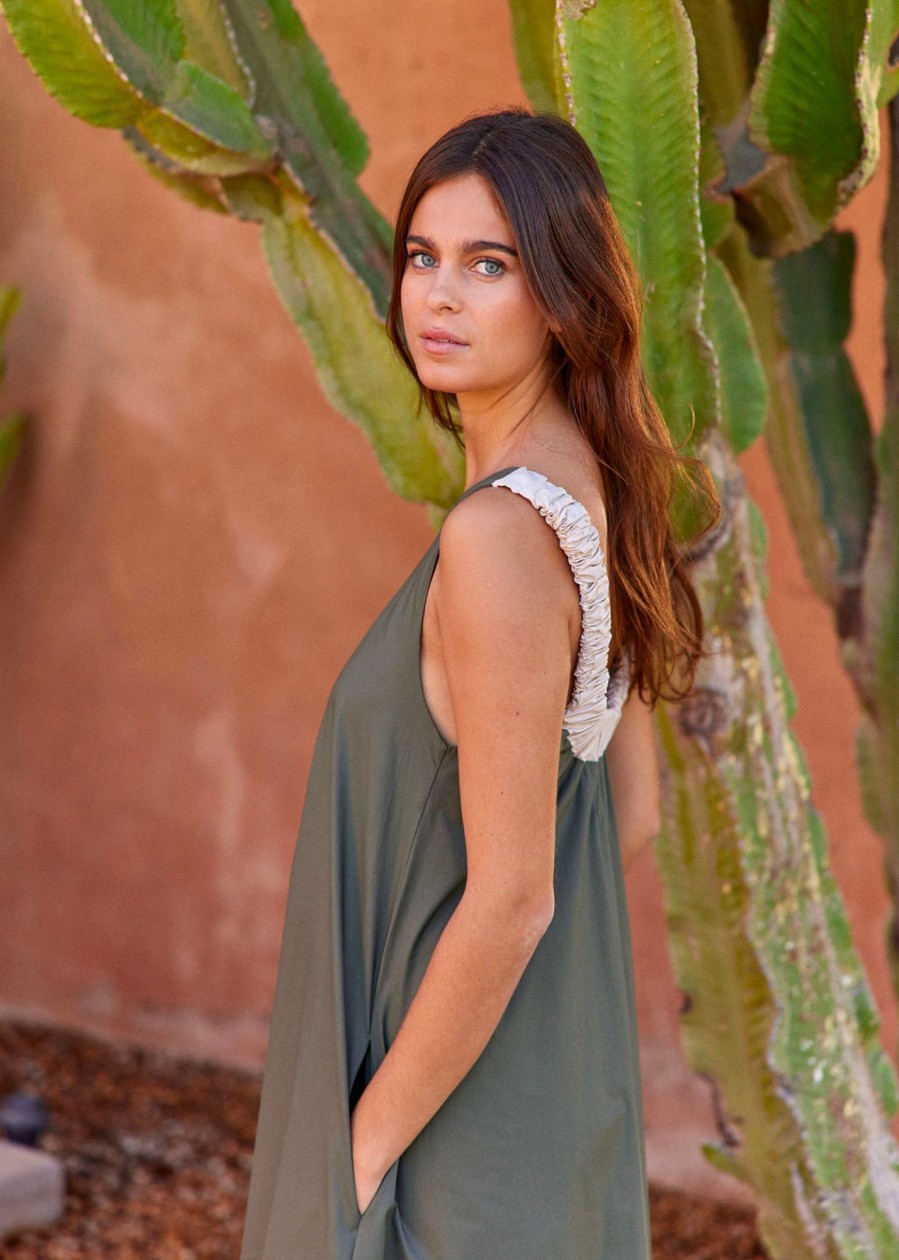 Lauren Vidal Robe En Popeline De Coton Raquel Safari Robes & Jupes