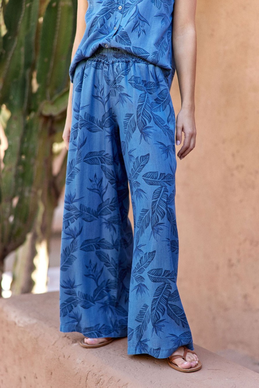 Lauren Vidal Pantalon Tencel Paola Blue Pantalons